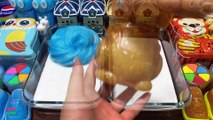BLUE Vs GOLD - Mixing Makeup, CLAY and MORE Into GLOSSY Slime ! Satisfying Slime Videos #1527