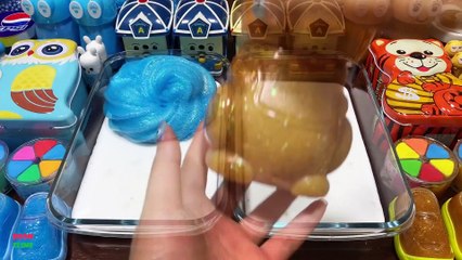 BLUE Vs GOLD - Mixing Makeup, CLAY and MORE Into GLOSSY Slime ! Satisfying Slime Videos #1527