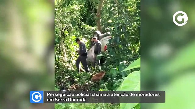 Perseguição policial chama a atenção de moradores em Serra Dourada
