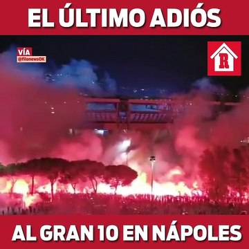 Aficionados del Napoli se despiden de Maradona