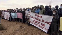 مئات الفلسطينيين يحتجون في صحراء النقب رفضا لسياسات إسرائيل لمصادرة الأراضي