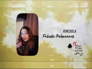 Poema "Impolutos" de Fabiola Palomares en el 14° Festival Mundial de Poesía de Venezuela