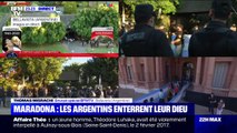 Le convoi funéraire de Diego Maradona est arrivé à Bellavista