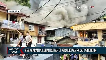 Kebakaran di Perumahan Bhayangkara Jayapura Melahap Puluhan Rumah!