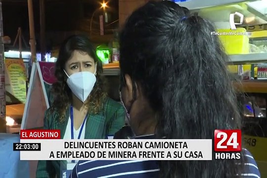 El Agustino: delincuentes roban camioneta a empleado de minera frente a su casa