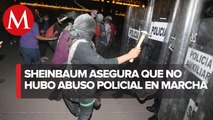 Sheinbaum rechaza abuso policial durante marcha #25N en CdMx