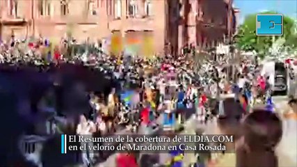 El Resumen de la cobertura de ELDIA.COM en el velorio de Maradona en Casa Rosada