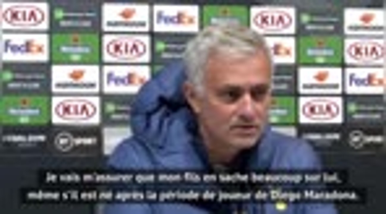 Maradona - Mourinho : "Je regrette de ne pas avoir passé plus de temps avec lui"