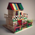DIY Miniature House!!.. Modern & Traditional Model Design | Candy Stick