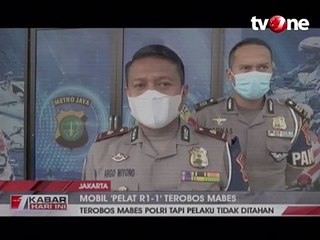 Mobil Berpelat RI-1 Nekat Terobos Mabes Polri