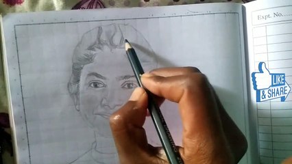 How to draw sai pallavi beginner || pencil sketch || JacksonNayak 