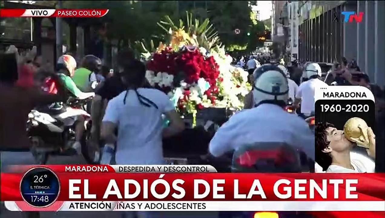 Letztes Geleit in Buenos Aires: Diego Maradona neben seinen Eltern bestattet