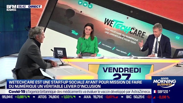 Jean Deydier (WeTechCare): Une plateforme pour aider les jeunes qui peinent à trouver un emploi - 27/11