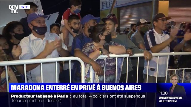 Diego Maradona enterré en privé à Buenos Aires