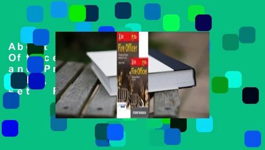 About For Books Fire Officer: Principles and Practice, 3/e ...