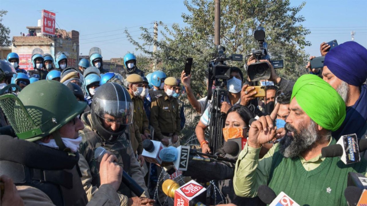 Farmers Protest: Police officer says I'm too a farmer's son