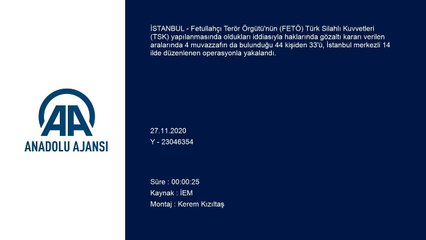 İSTANBUL - İstanbul merkezli 14 ilde FETÖ'nün TSK yapılanmasına operasyon (2)
