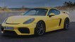 The new Porsche 718 Cayman GT4 Design in Racing Yellow
