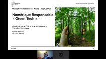 [Conférence] La green tech dans les services numériques publics 