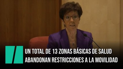 Un total de 13 zonas básicas de salud abandonan restricciones a la movilidad
