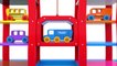 Learn Colors with Multi-Level Parking Toy Street Vehicles - Colors Collection for Children