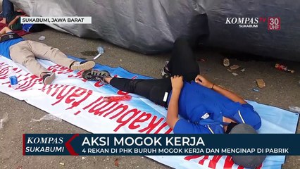 Buruh Mogok Kerja Dan Menginap Di Pabrik