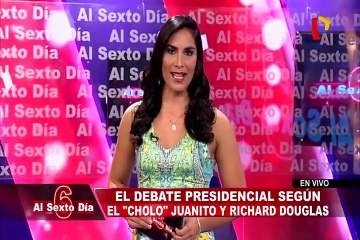 El debate presidencial al estilo del Cholo Juanito y Richard Douglas