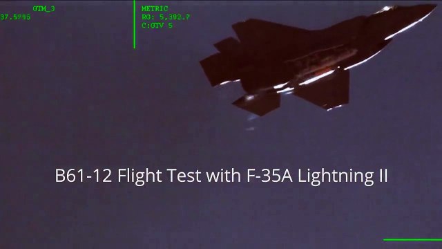 Görüntüler ilk kez ortaya çıktı! F-35 nükleer bomba attı