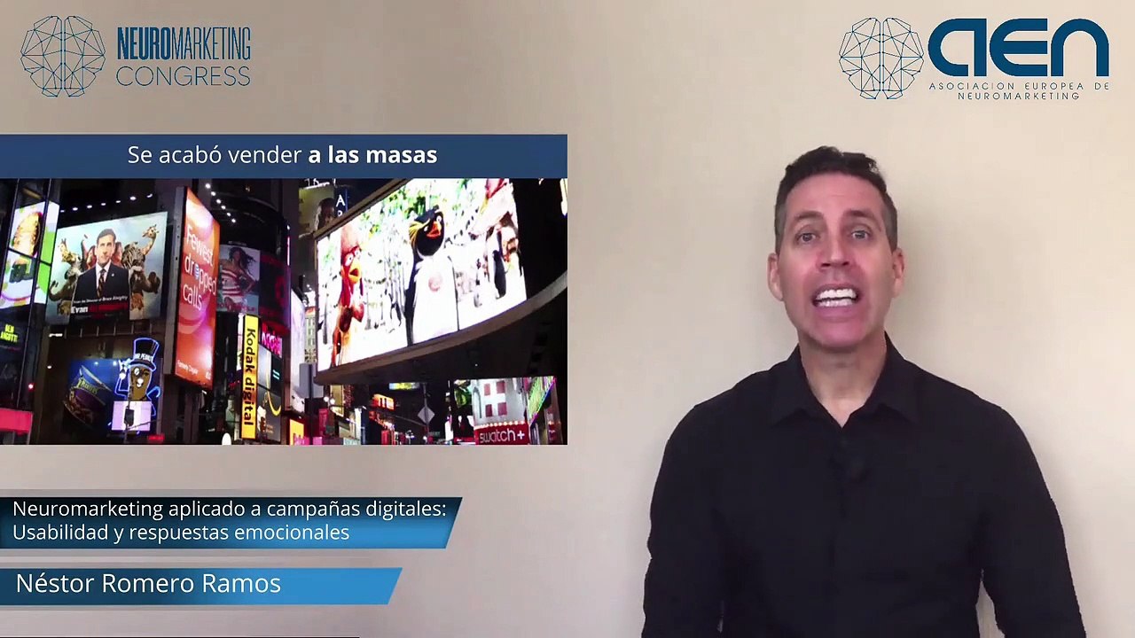 #Neuromarketing Congress ponencia: "Neuromarketing aplicado a campañas digitales sobre usabilidad y respuestas emocionales" (25nov20)