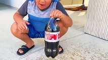 Experiment Coca Cola and Mento vs Cola Cola vs Coke! Easy DIY Science Experiments for kids