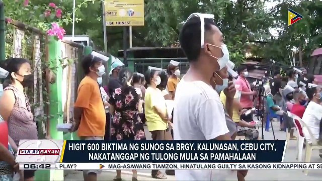 Higit 600 biktima ng sunog sa Brgy. Kalunasan, Cebu City, nakatanggap ng tulong mula sa pamahalaan; NHA at DTI, nagsagawa ng assessment para sa housing materials at tulong-pangkabuhayan para sa mga biktima