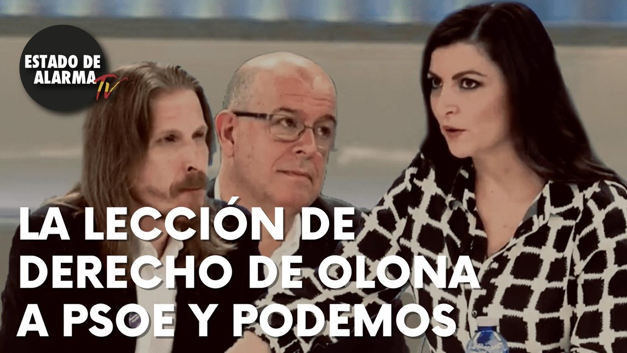 La lección de derecho de Macarena Olona a PSOE y Podemos