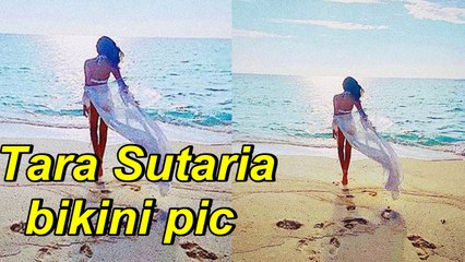 Tara Sutaria stuns in white bikini