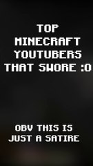 DREAM SWORE  TOP MINECRAFT YOUTUBERS THAT SWORE #shorts