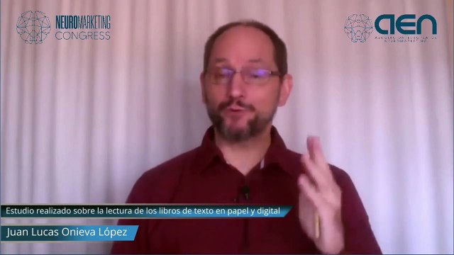 #Neuromarketing Congress ponencia: La neurociencia aplicada a proyectos docentes universitarios. Estudio realizado sobre la lectura de los libros de texto en papel y digital con estudiantes de primaria (25nov20)