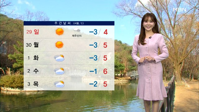 주말 아침 기온 '뚝'…서울 아침 체감 -9도
