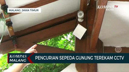 Pencurian Sepeda Gunung Terekam CCTV
