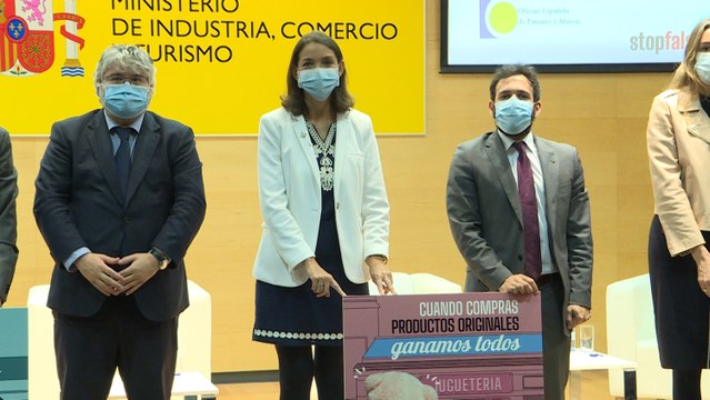 Maroto presenta campaña para la concienciación sobre la falsificación de bienes