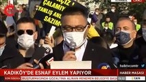 Esnaf Kadıköy'de eylem yaptı: Gerçekçi çözüm istiyoruz