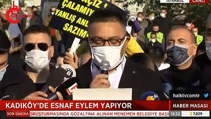 Esnaf Kadıköy'de eylem yaptı: Gerçekçi çözüm istiyoruz