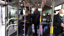 İSTANBUL - Toplu taşıma araçlarında ve duraklarda yolcu yoğunluğu devam ediyor