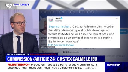 Loi "Sécurité globale": la commission voulue par Jean Castex ne sera finalement pas chargée de réécrire l'article 24