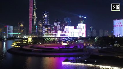 Drone show in China: 1,000 UAVs in celebration of National Day and Mid-Autumn festival in Shenzhen