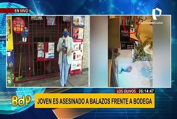 Extranjero fue asesinado a balazos en bodega de Los Olivos