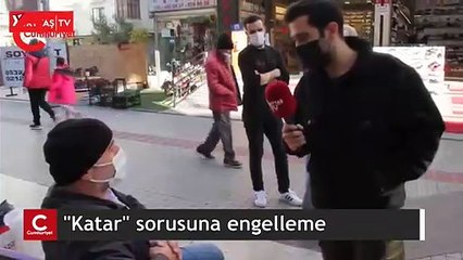 “Katar” ile ilgili soru soran muhabir, "Komünist sorular sormayın" denilerek engellendi