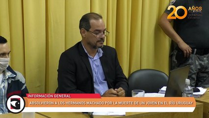 Absolvieron a los hermanos Machado por la muerte de un joven en el río Uruguay