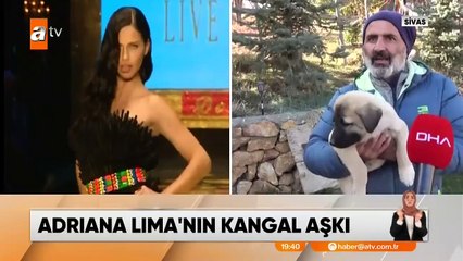 Adriana Lima'nın kangal sevgisi!
