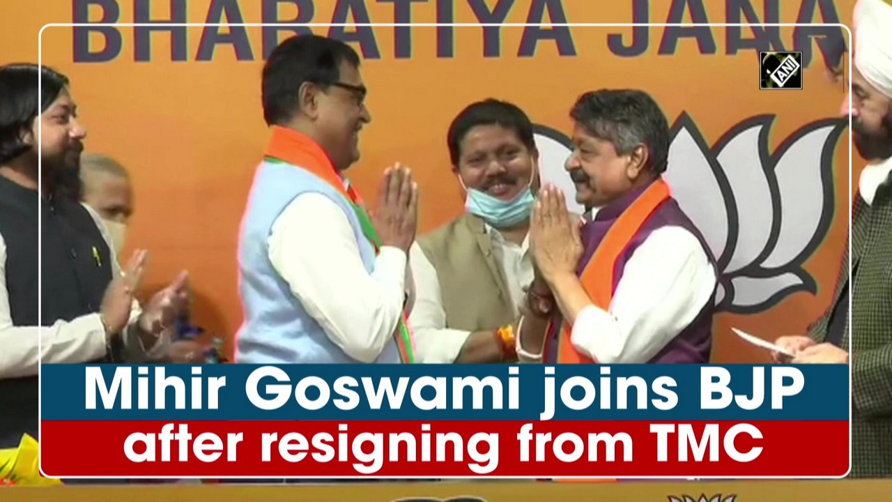 Mihir Goswami joins BJP after resigning from TMC