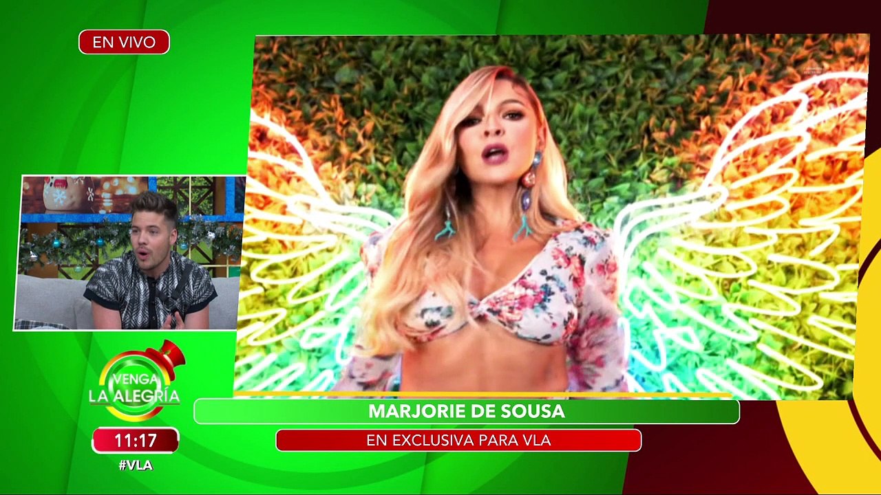 Marjorie de Sousa platica cómo grabó 'Mi Burrito Sabanero' con Matías. | Venga La Alegría