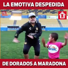 La DESPEDIDA de Dorados a Maradona  